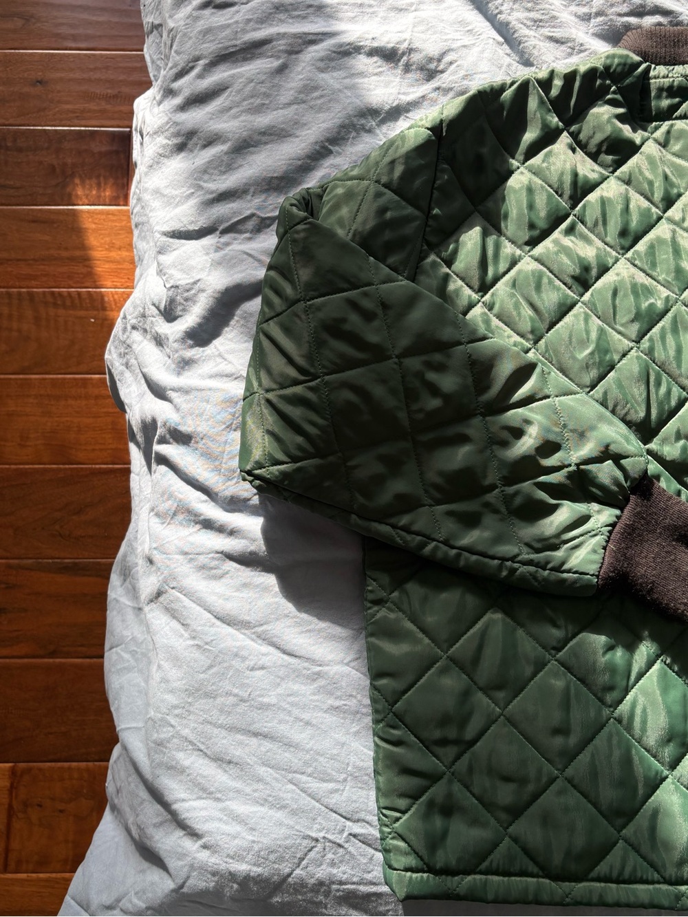 Vintage Quilted Green Liner Jacket